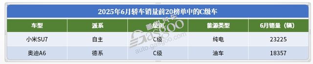 6月轿车销量TOP20：冠军无悬念(图10)