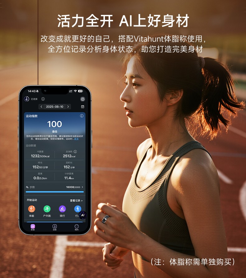 体重管理年!Vitahunt智能戒指破局体重危机打造穿戴设备新赛道(图4)